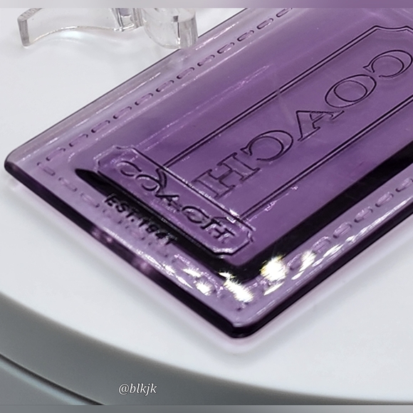 Coach Poppy Three Hangtag/Charm Set *Purple/Silver* EUC - Picture 9 of 13